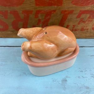 Cooked Turkey Salt and Pepper Shaker Collectible or Thanksgiving